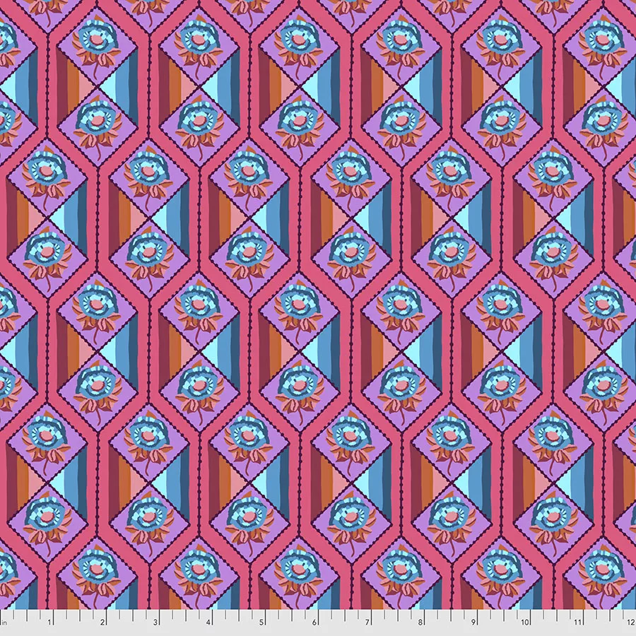 Bright Eyes Facets - Coral