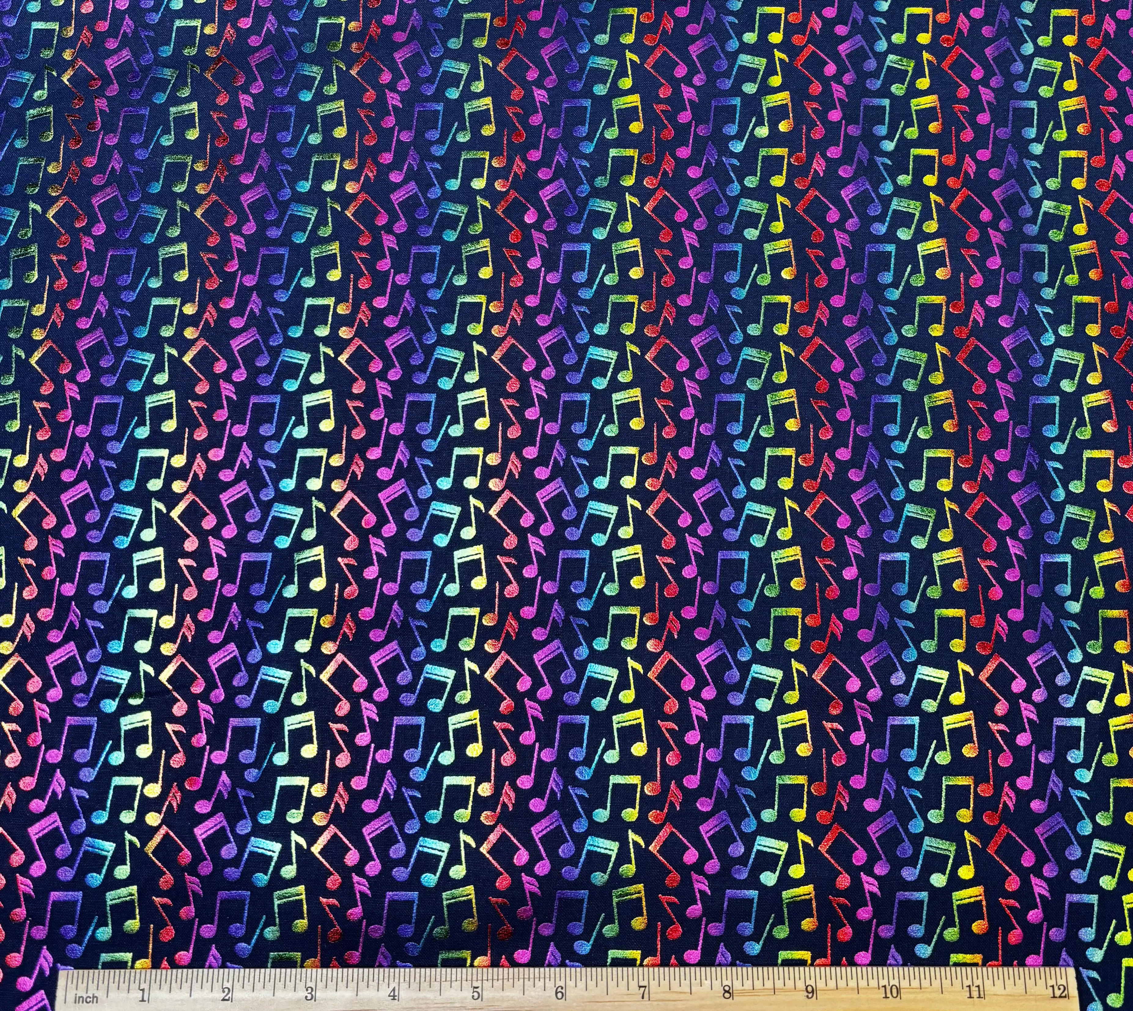 bright-music-notes-foil-cotton Bright Music Notes Foil | Cotton
