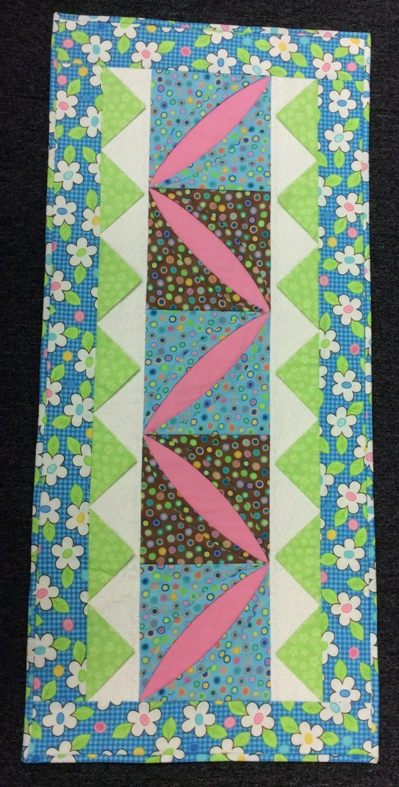 Bright Pastel Table Runner 18 1/2" x 41"