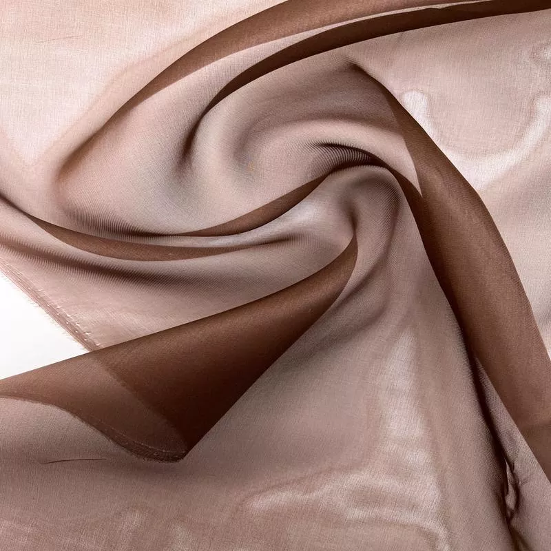 Brown Shade Silk Organza