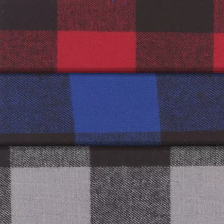 Buffalo Plaid - 60" - Large Check Flannel (Yarn Dyed)