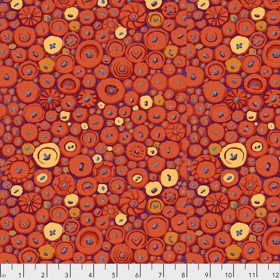 Button Mosaic - Orange