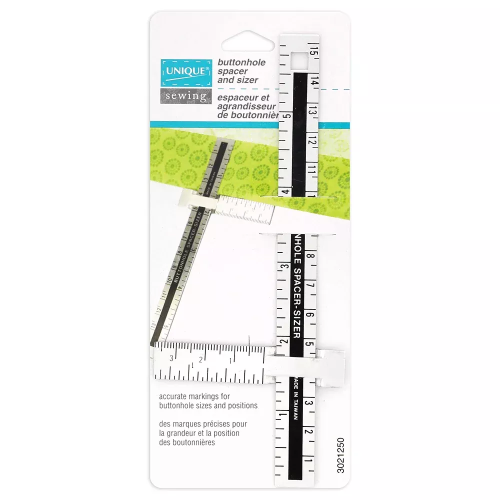 Buttonhole Spacer & Sizer - UNIQUE