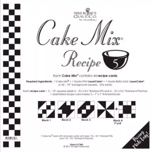 Cake Mix Recipe 5by Miss Rosie's Co.