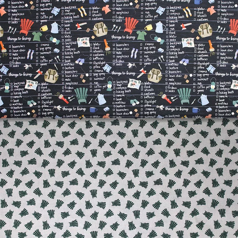 Camping Life - 45" - 100% cotton