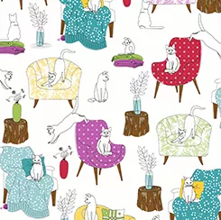 cat-flat-cats-on-chairs-z Cat Flat CATS ON CHAIRS Z