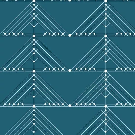 Century Prints Deco Fabric ACS30-Lagoon
