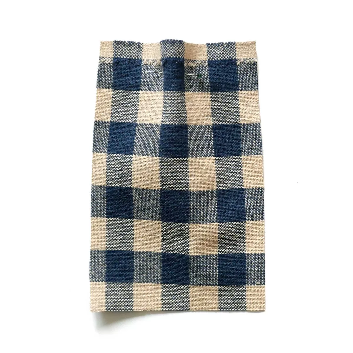 Chaise Check Blue
