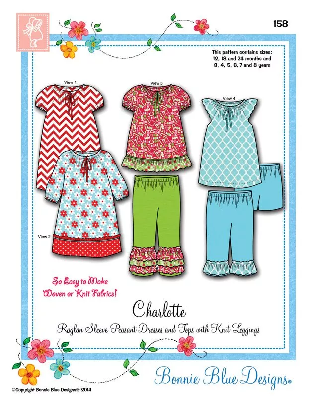 Charlotte Peasant Dress and Tops with Pants BB