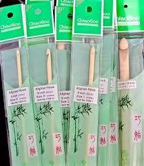 ChiaoGoo - Natural Bamboo - 9" Tunisian Hook - 1024