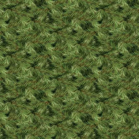 Christmas Pine Branches Dkgreen