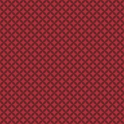 Circle Crescents Dark Red
