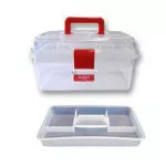 Clear Plastic Sewing Box Medium
