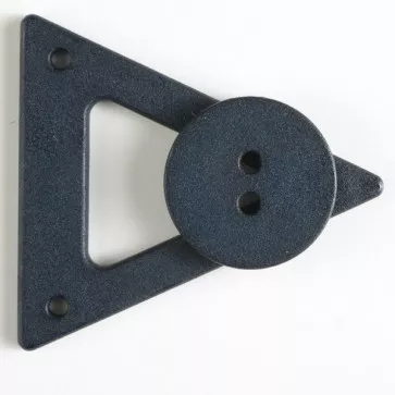 Closure with button - Size: 70mm - Color: navy blue