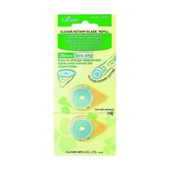 Clover Rotary Blade Refill 28mm x2pcs