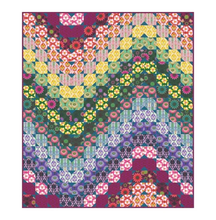 color-wave-quilt-pattern Color Wave Quilt Pattern