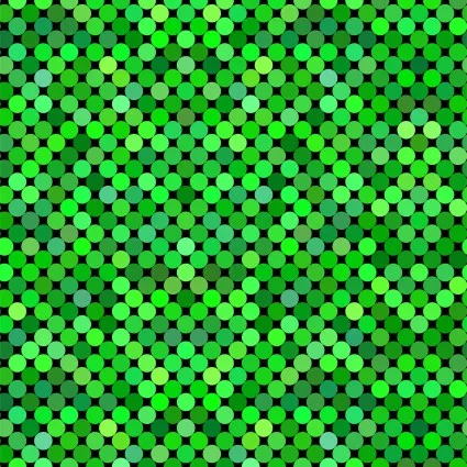Colorful - Dots - Green