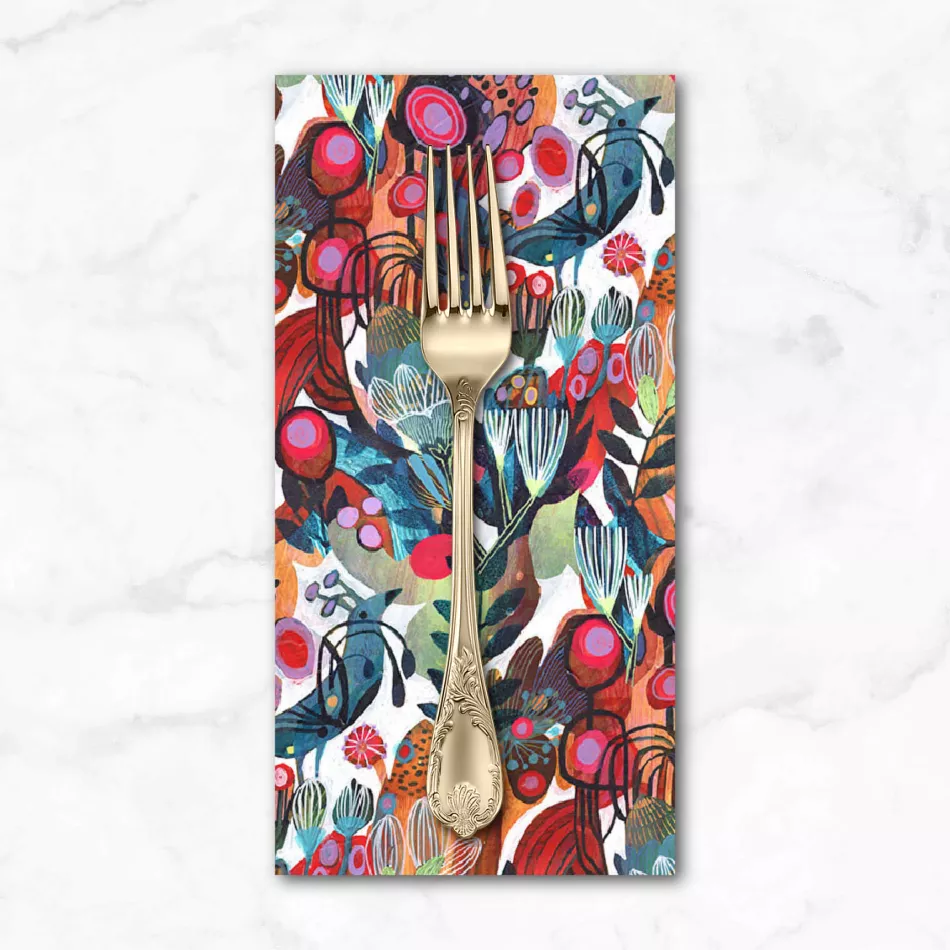 Colori, Cherie in White, Dinner Napkin