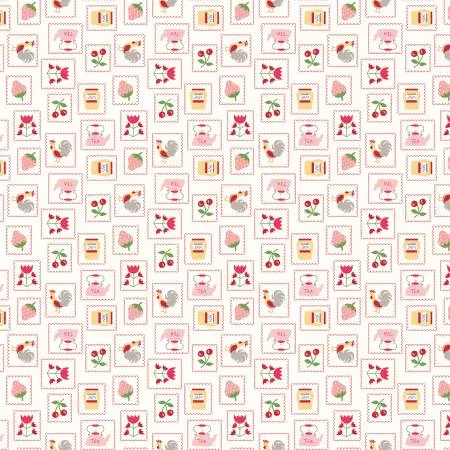 Cook Book Stamps Red