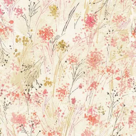 Cream Floral Digitally Printed