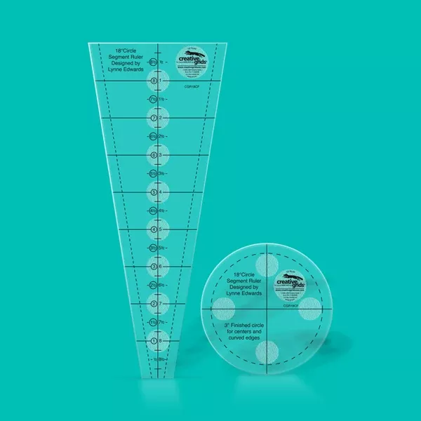 creative-grids-18-degree-dresden-plate-quilt-ruler Creative Grids 18 Degree Dresden Plate Quilt Ruler