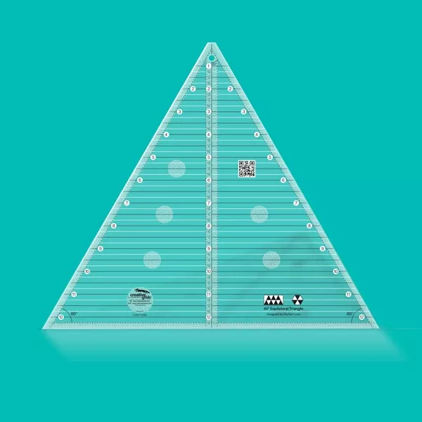 Creative Grids 60 degree Triangle 12-1/2in Quilt Ruler