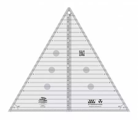 Creative Grids 60 Degree Triangle Ruler 12-1/2 in