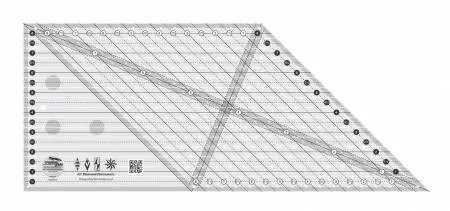 Creative Grids 8in 45 Degree Diamond Dimensions Ruler