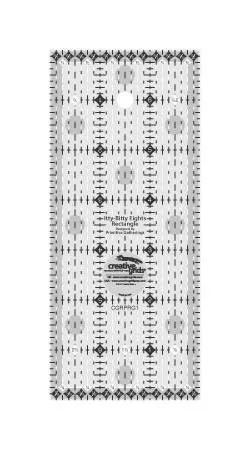 Creative Grids Itty-Bitty Eights Rectangle Ruler 3in x 7in