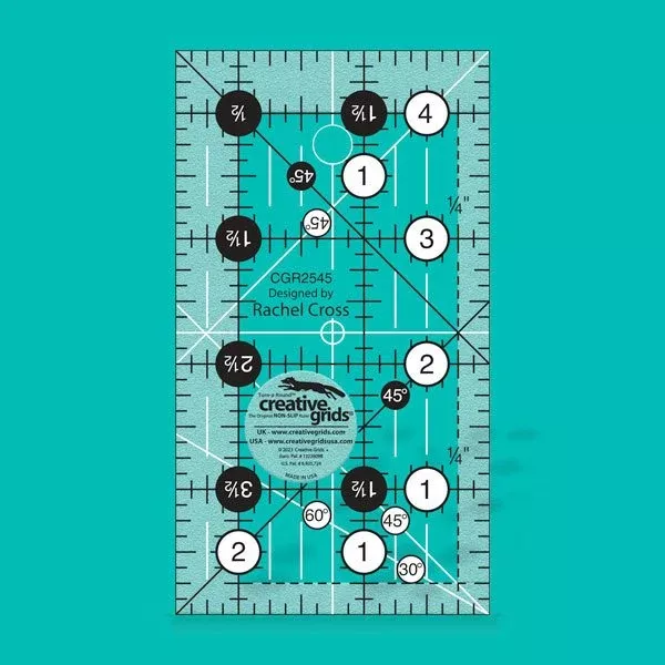 Creative Grids Quilt Ruler 2-1/2in x 4-1/2in Rectangle