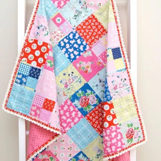 Crochet Trim Blanket Quilt Pattern