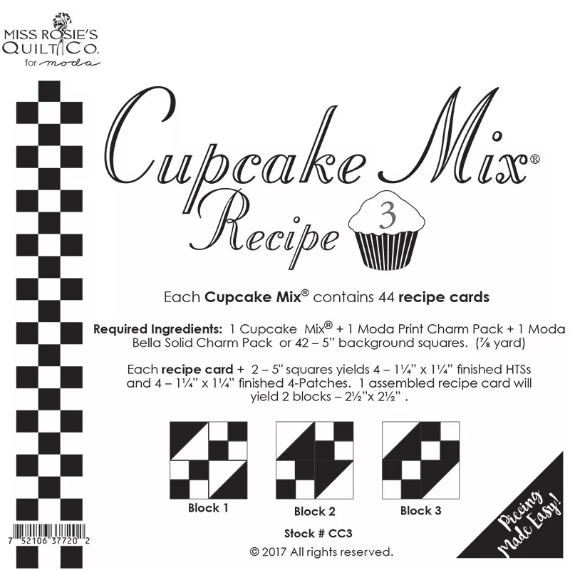 Cupcake Recipe 3 44ct