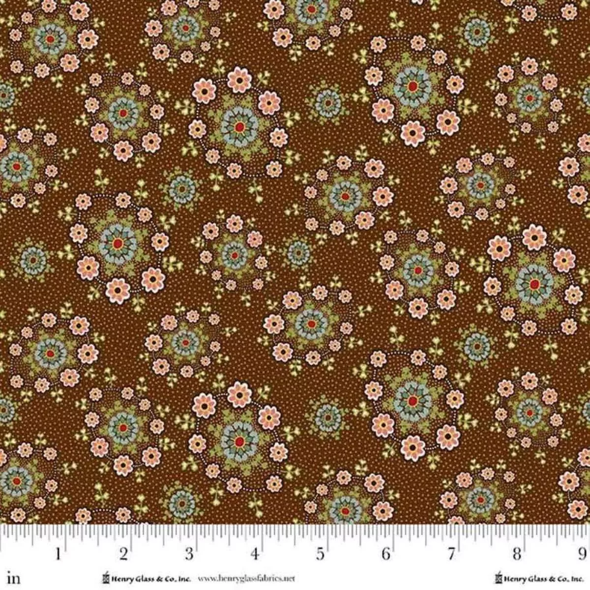 Daisy Wreaths Brown by Kim Diehl