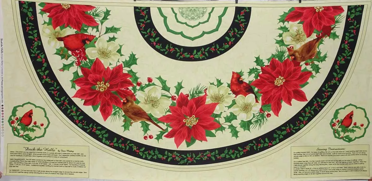 Deck the Halls Panel (Multi Tree Skirt)