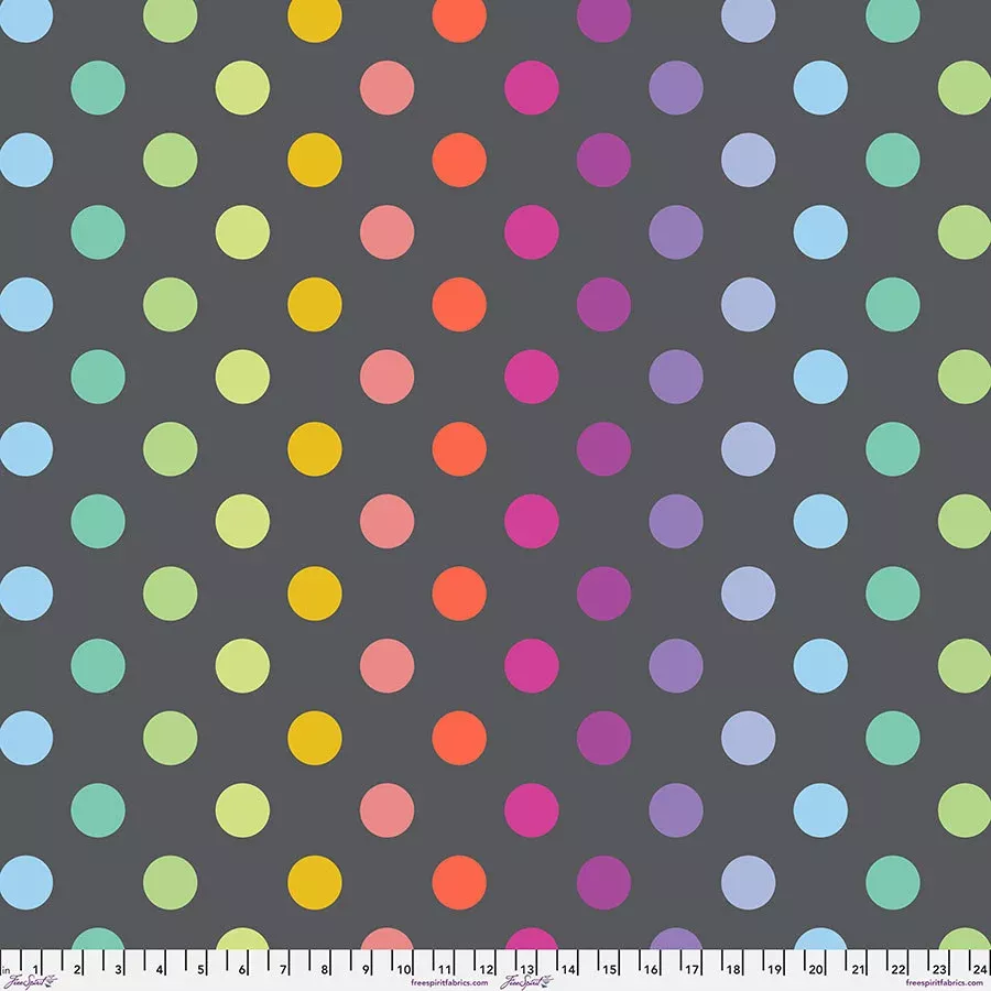 disco-poms-shadow-graywork-true-colors-minky Disco Poms - Shadow | Graywork & True Colors Minky