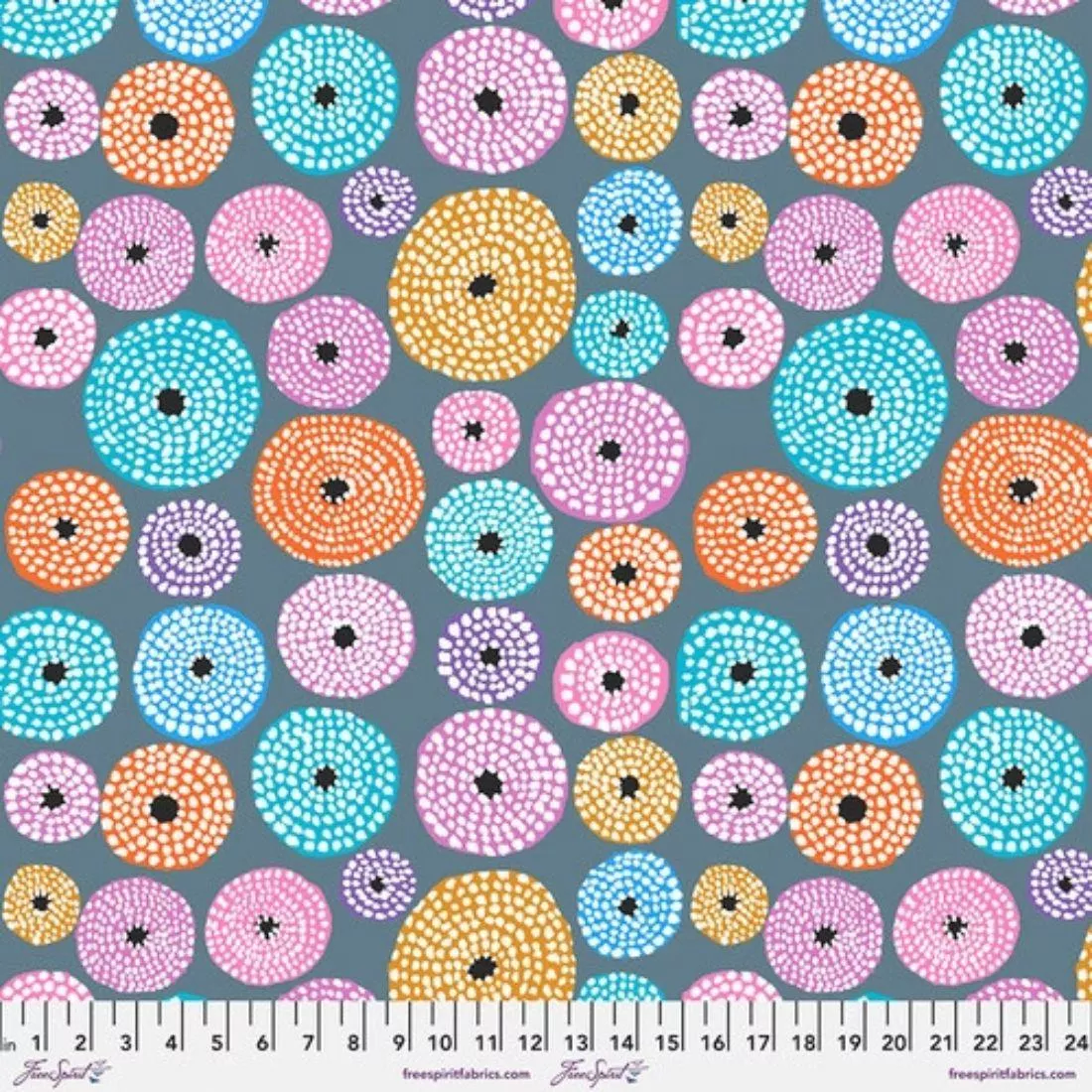 Disks Grey by Kaffe Fassett