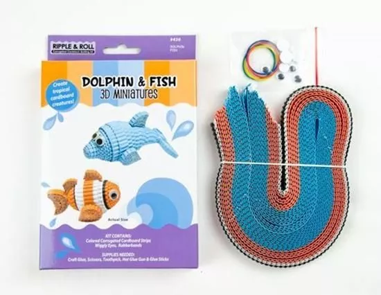 Dolphin & Fish 3D Miniatures Kit