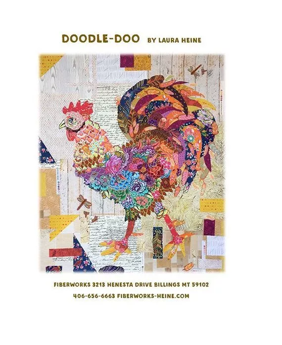Doodle-Doo Rooster by Laura Heine - 35x42"