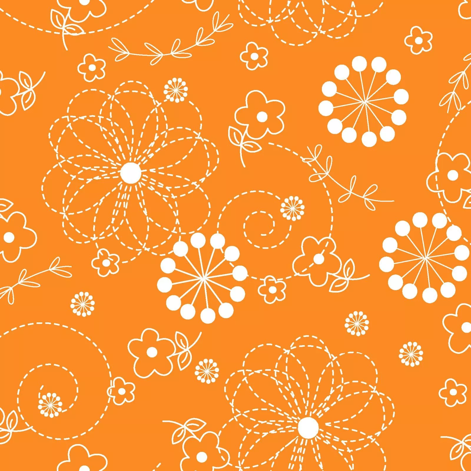 Doodles - OrangeKimberbell Basics 8246-O