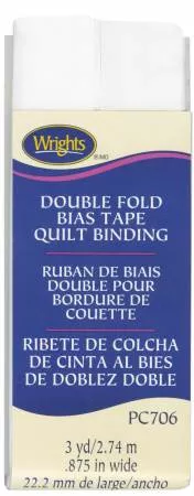 double-fold-quilt-binding-white Double Fold Quilt Binding White