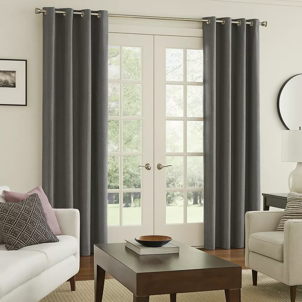 dubois-collection-custom-grommet-top-drapes-charcoal DuBois Collection Custom Grommet Top Drapes- Charcoal