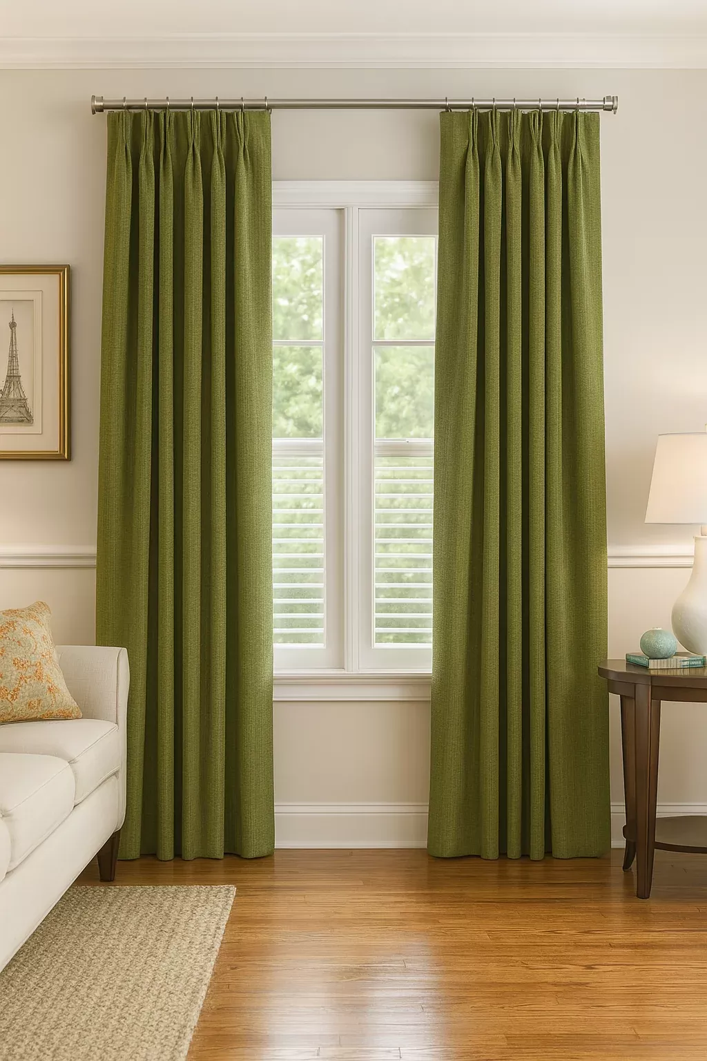 dubois-collection-custom-pleated-drapes-hunter DuBois Collection Custom Pleated Drapes-Hunter