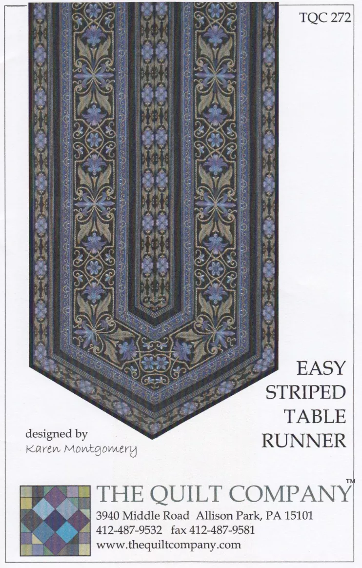 Easy Striped Table Runner