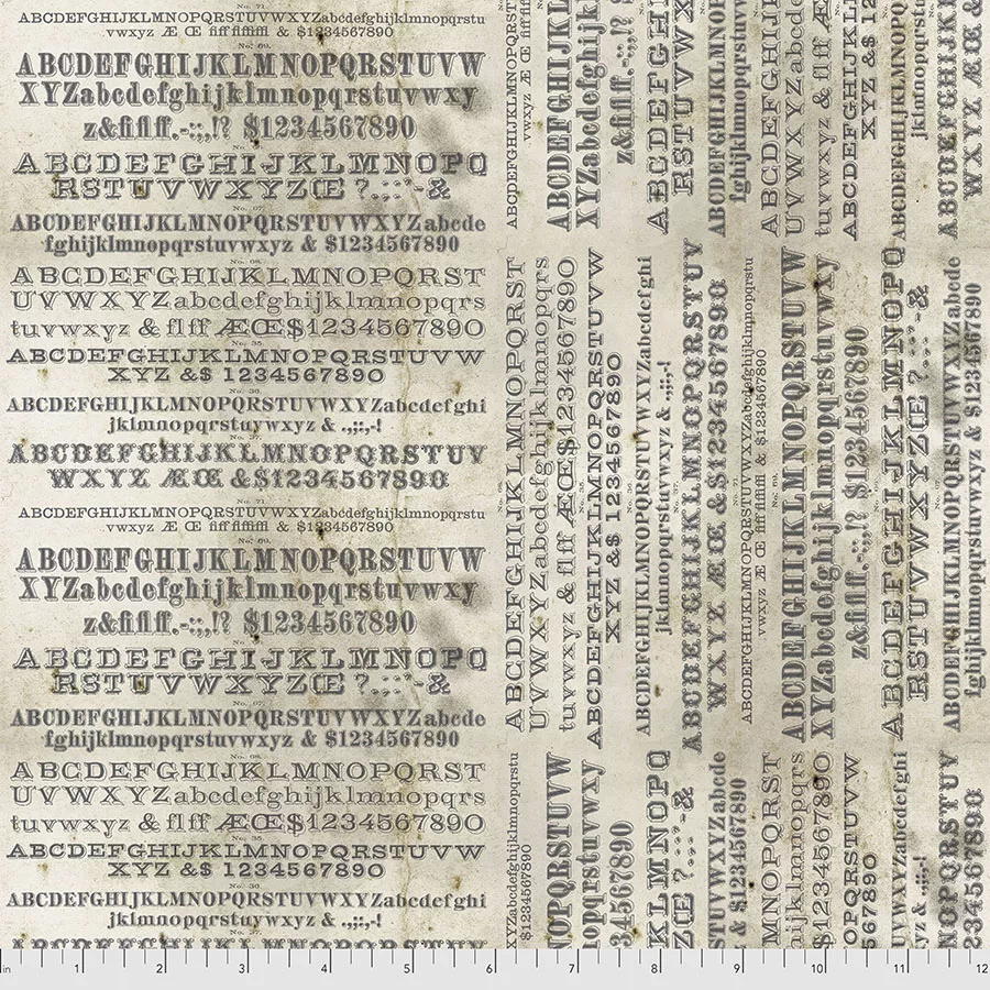 Eclectic Elements Monochrome Typography - Parchment