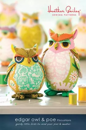 Edgar Owl & Poe PIncushion