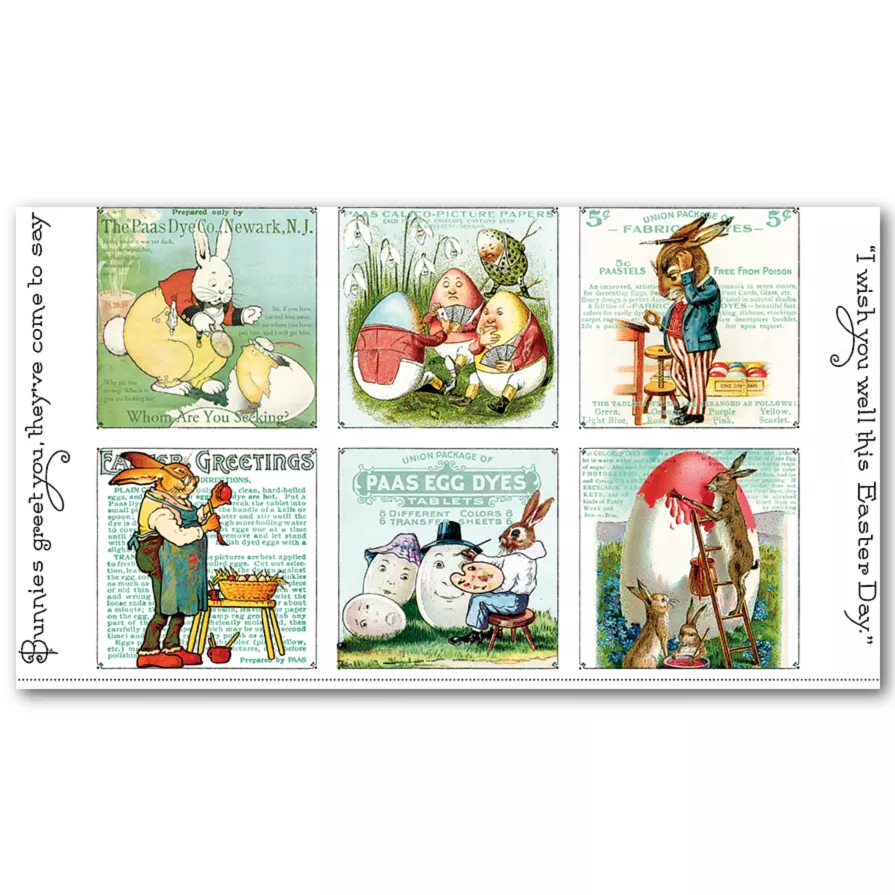 egg-hunt-large-patch-panel-24-x-44-fabric-panel Egg Hunt, Large Patch Panel, 24" x 44" Fabric Panel