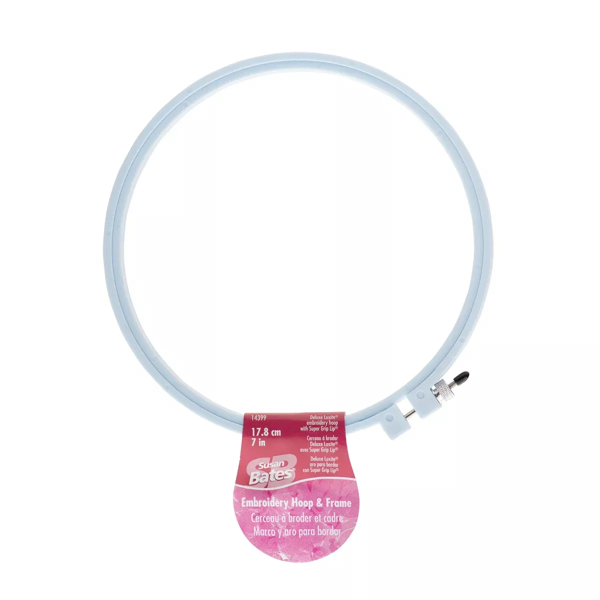 Embroidery Hoop & Frame - Light Blue - Luxite/Susan Bates
