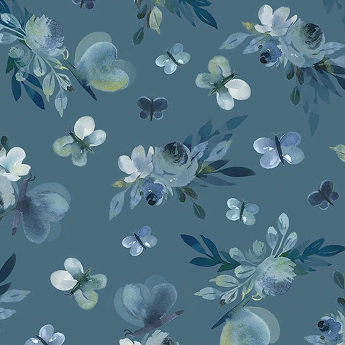 enchanted-florals-butterfly-garden-dk-azure Enchanted Florals-Butterfly Garden Dk Azure