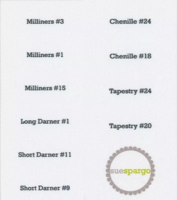Fabric Printed Needle Labels - Sue Spargo