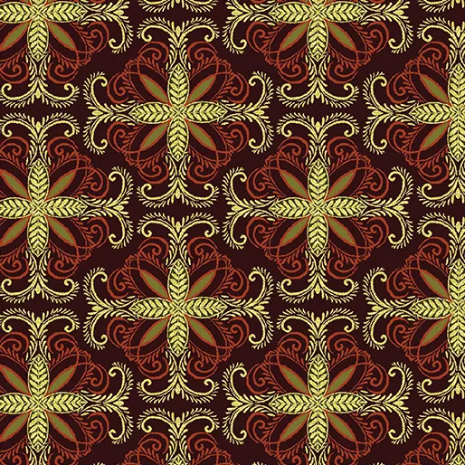 Fall Filagree Burgundy